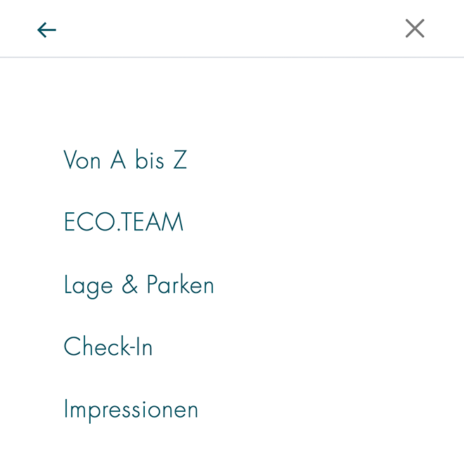 Seiten-Menu mit Weiteren Punkten